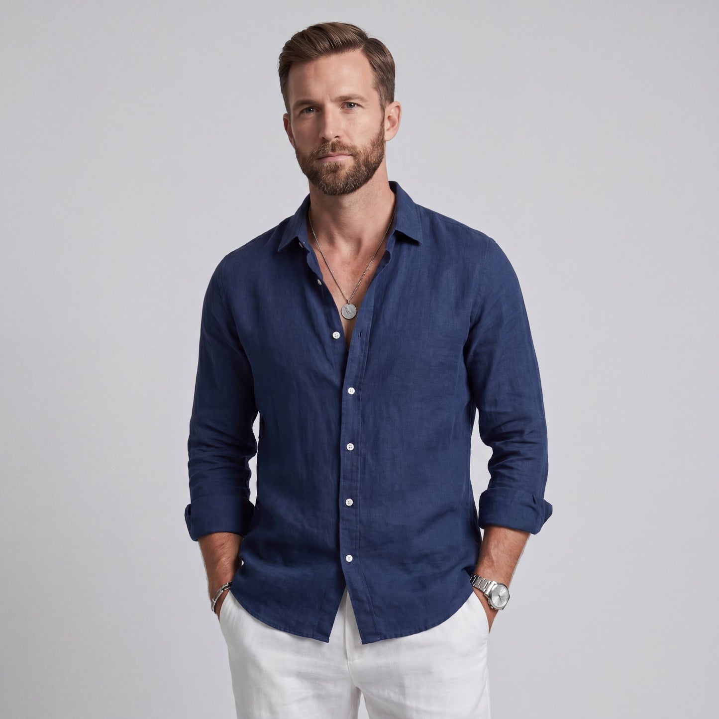 Violeta Martínez Camisa Christofer Holgada Veraniega Hombre