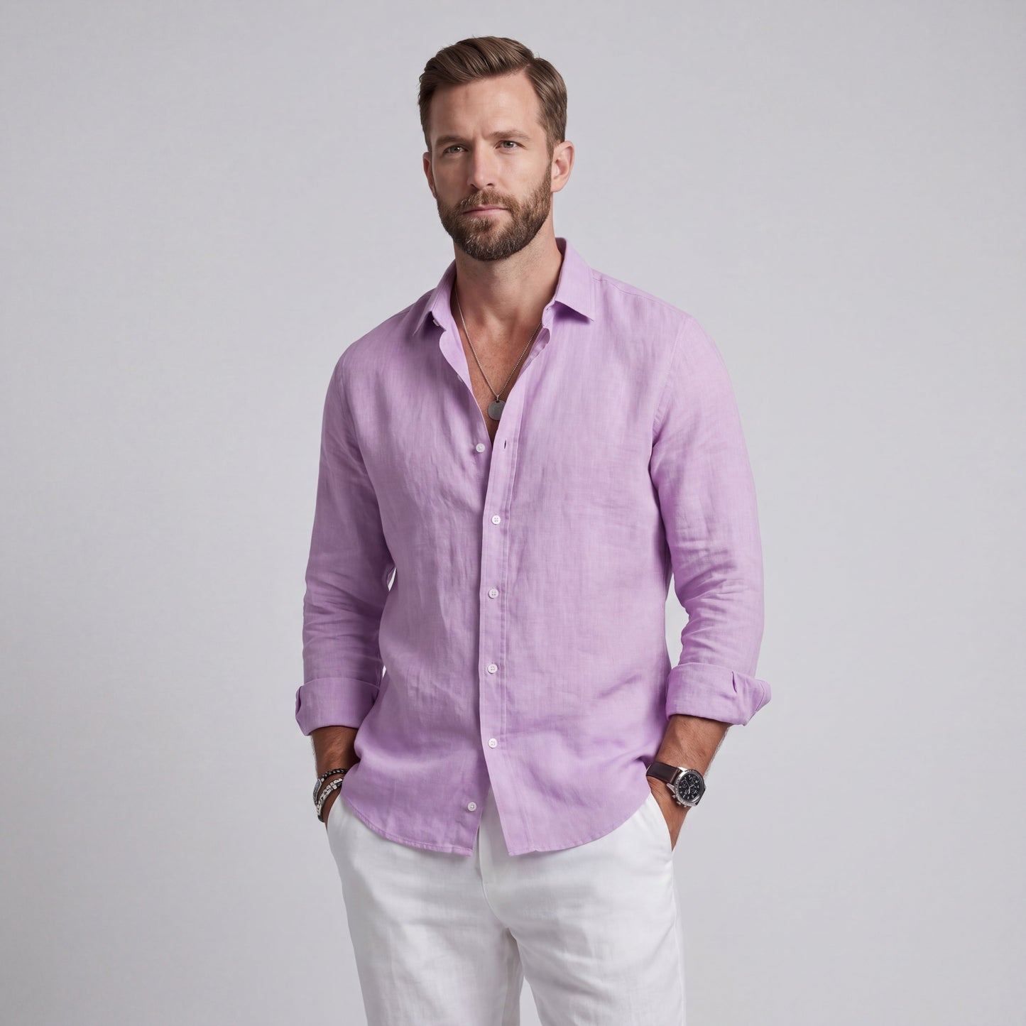 Violeta Martínez Camisa Christofer Holgada Veraniega Hombre
