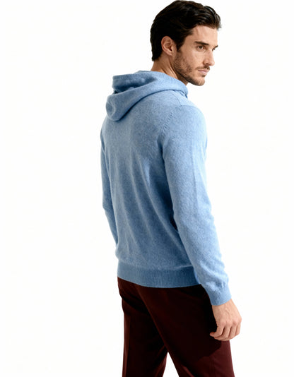 Old Money Sudadera Con Capucha 100% Cashmere Hombre