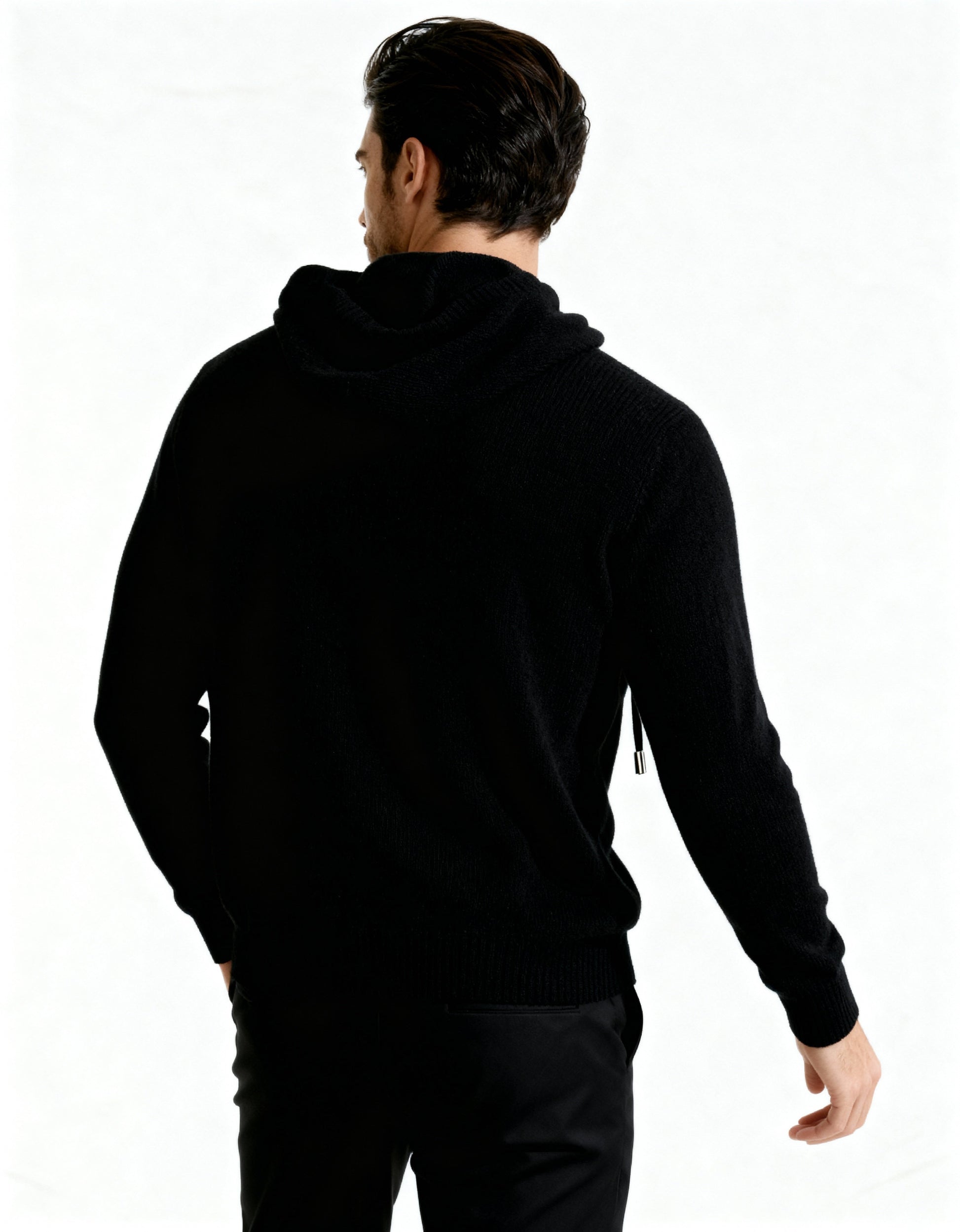 Old Money Sudadera Con Capucha 100% Cashmere Hombre