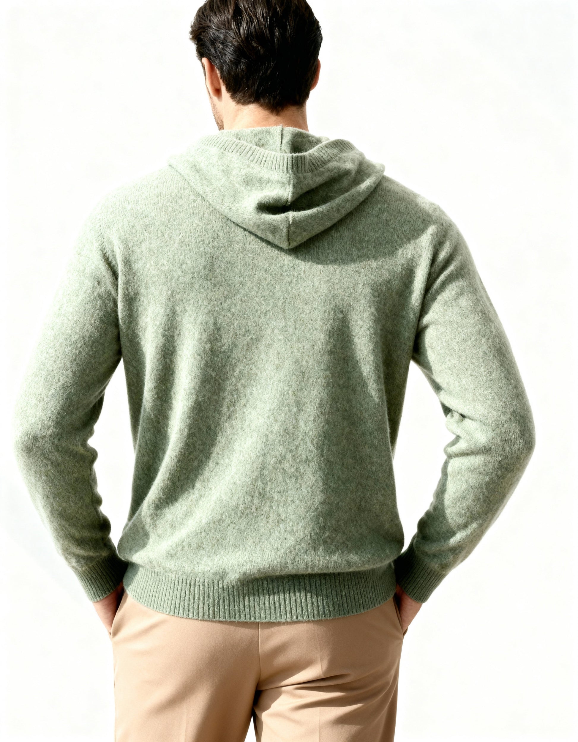 Old Money Sudadera Con Capucha 100% Cashmere Hombre