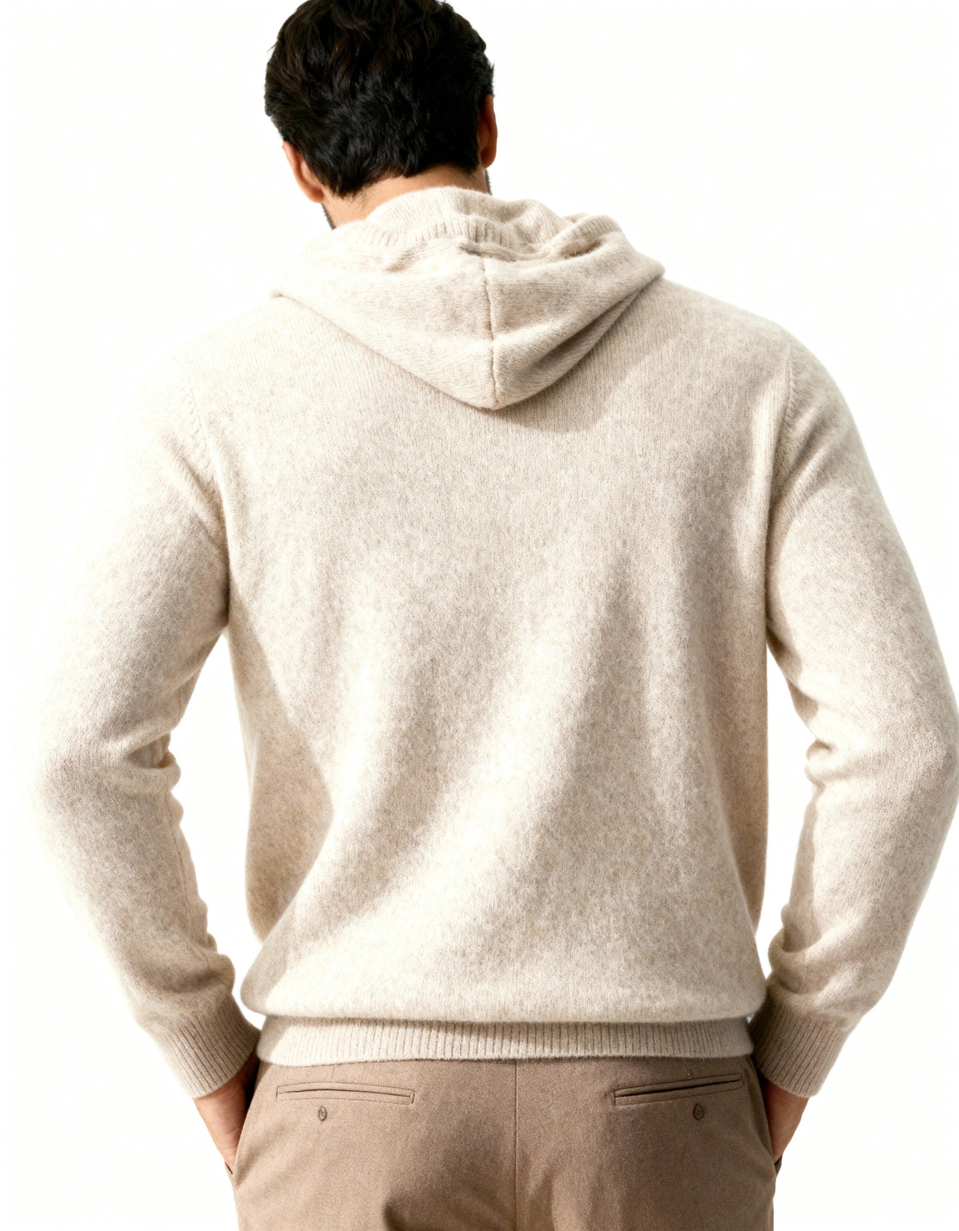 Old Money Sudadera Con Capucha 100% Cashmere Hombre