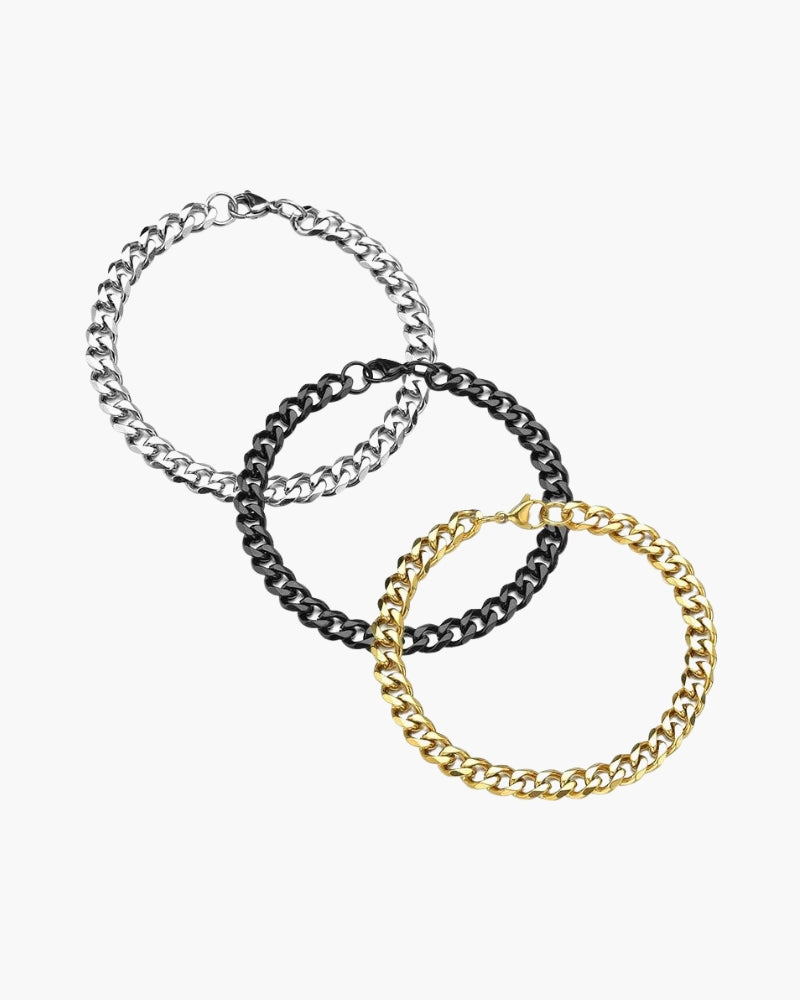 Old Money Pulsera De Cadena De Acero Inoxidable Hombre