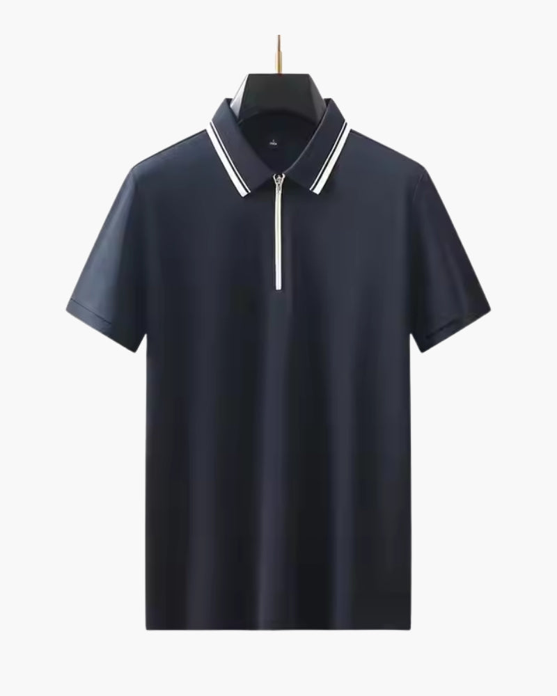 Old Money Ridgeway Zip Polo Premium