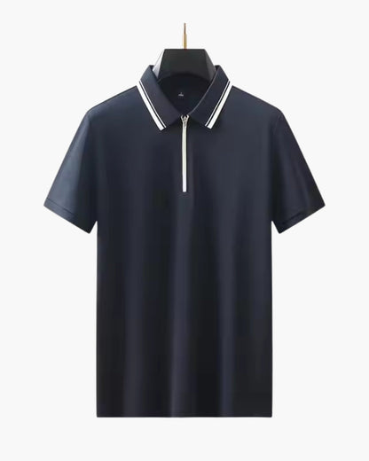 Old Money Ridgeway Zip Polo Premium