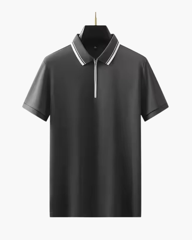 Old Money Ridgeway Zip Polo Premium
