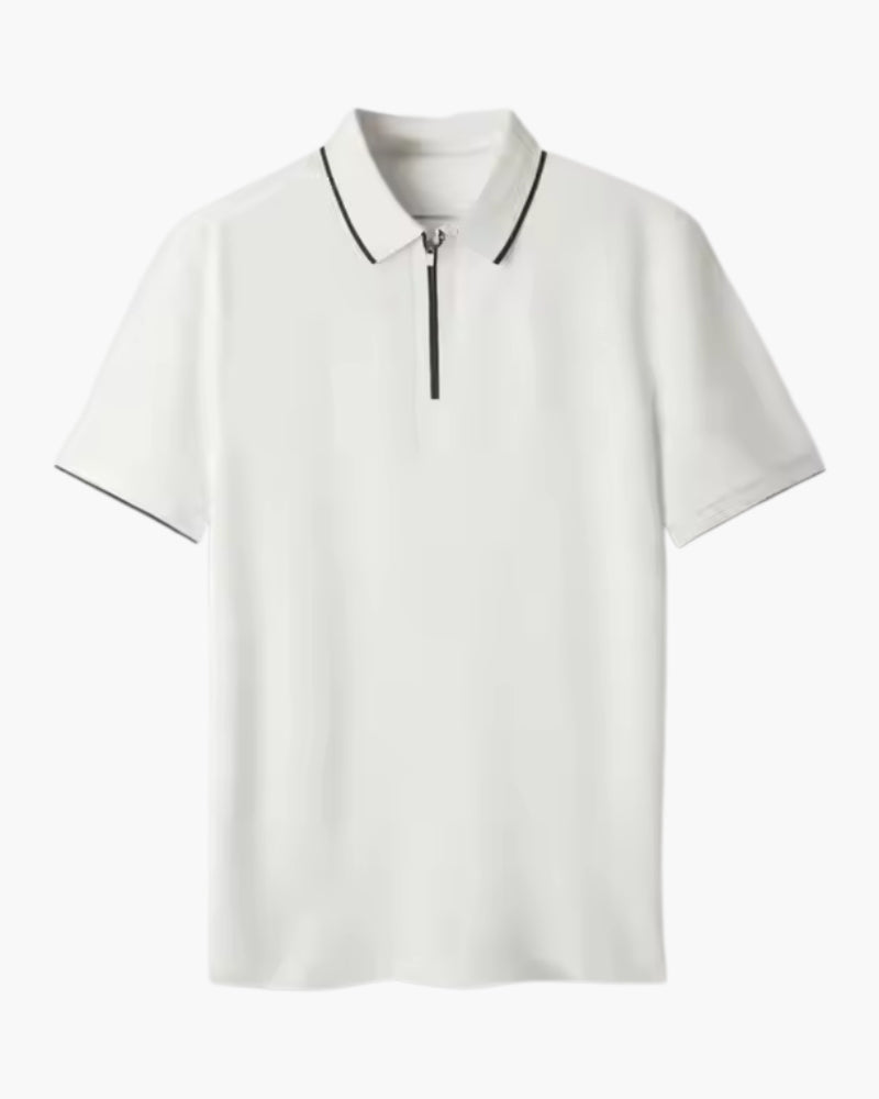Old Money Ridgeway Zip Polo Premium