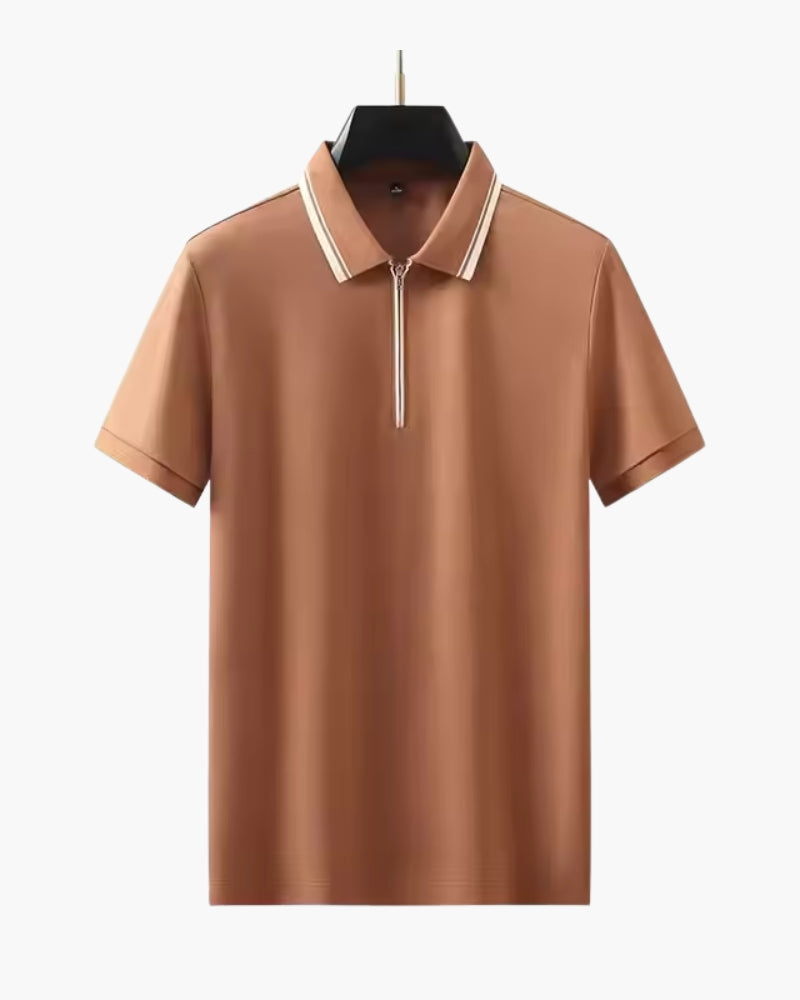 Old Money Ridgeway Zip Polo Premium