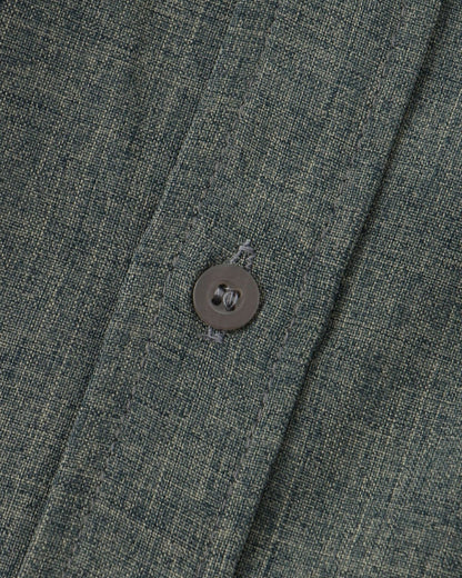 Old Money Camisa Cuello Mandarin Algodón Premium