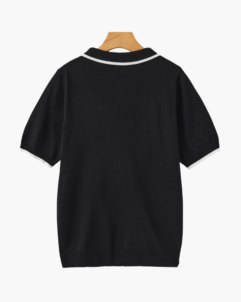 Old Money Polo Monaco Edge Algodón Hombre