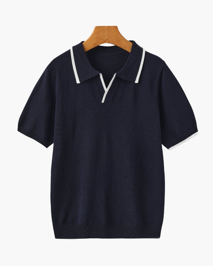 Old Money Polo Monaco Edge Algodón Hombre
