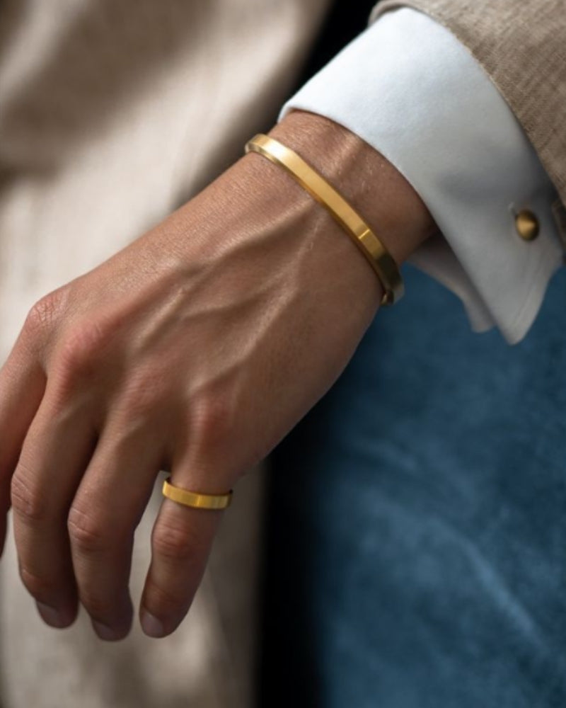 Old Money Core Cuff Acero Inoxidable Hombre