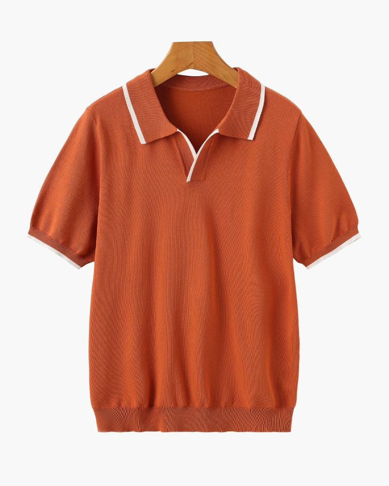 Old Money Polo Monaco Edge Algodón Hombre