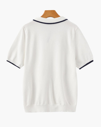 Old Money Polo Monaco Edge Algodón Hombre