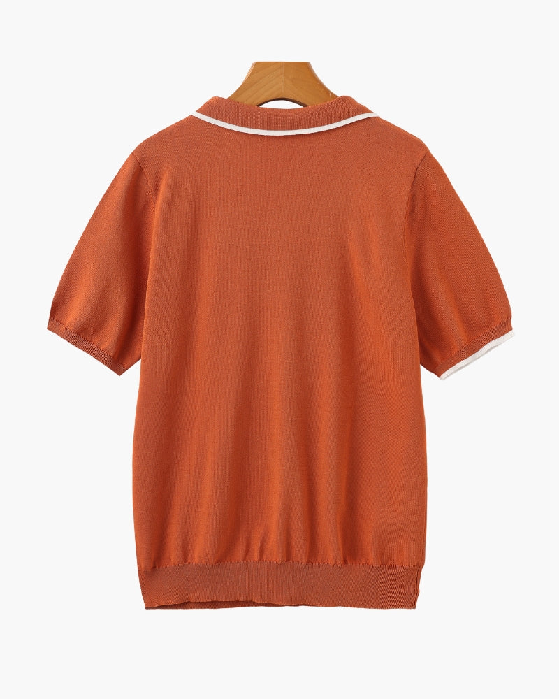 Old Money Polo Monaco Edge Algodón Hombre