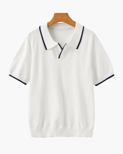 Old Money Polo Monaco Edge Algodón Hombre