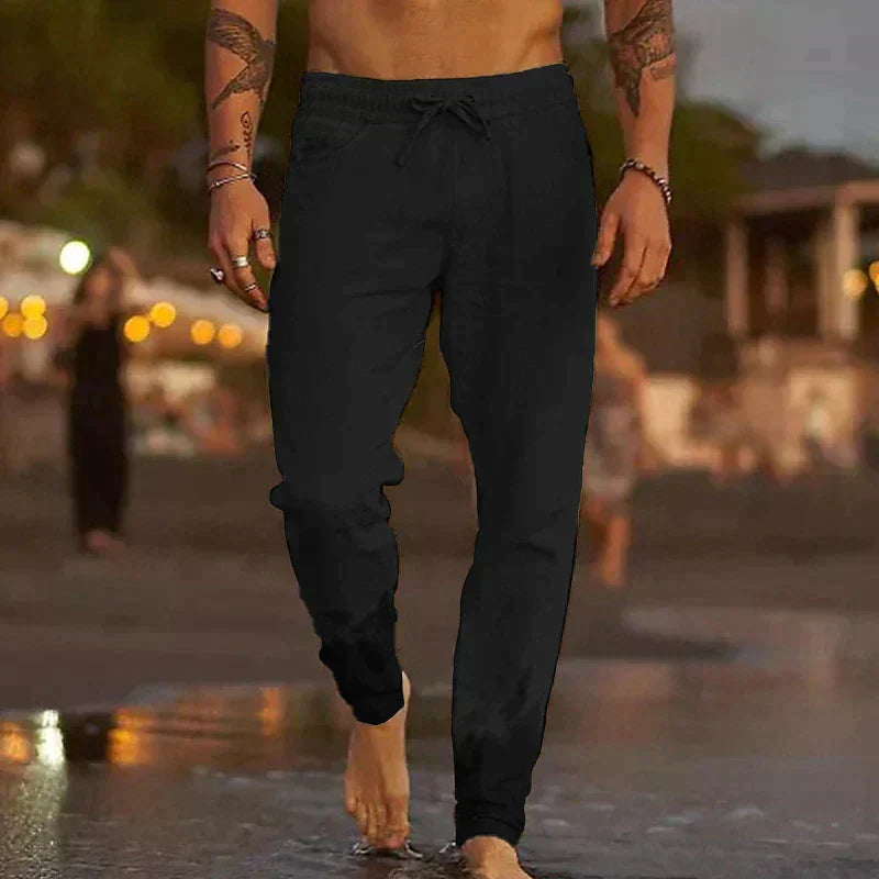 Cloe Ferrer Mateo Pantalones Playa Lino