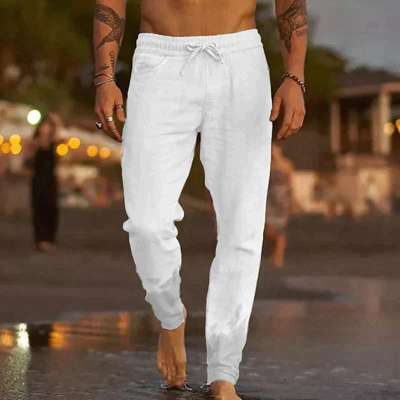 Cloe Ferrer Mateo Pantalones Playa Lino