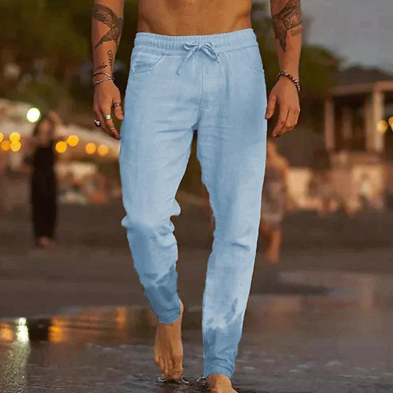 Cloe Ferrer Mateo Pantalones Playa Lino