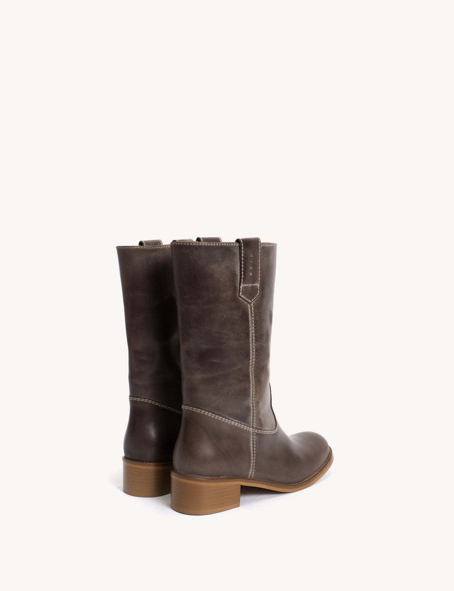 Dico Copenhagen Julia Botas Gaucho Marrón Piel Escovado