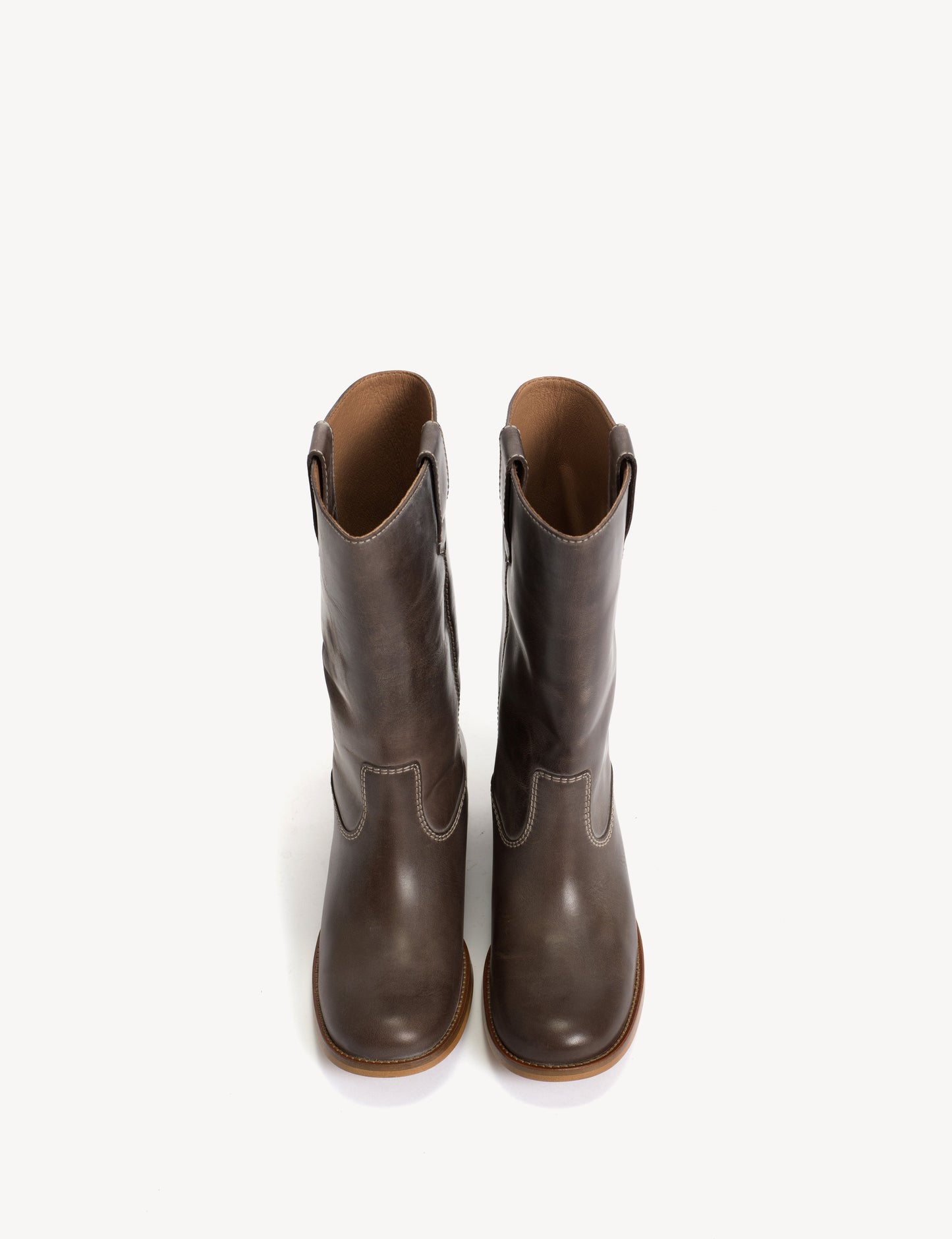 Dico Copenhagen Julia Botas Gaucho Marrón Piel Escovado