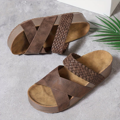 Delacroix Paris Sandalias Ortopédicas Confort Tressées