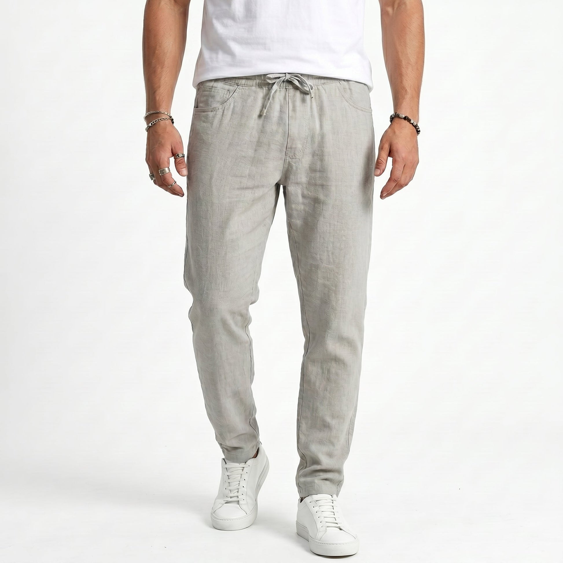 Cloe Ferrer Mateo Pantalones Playa Lino