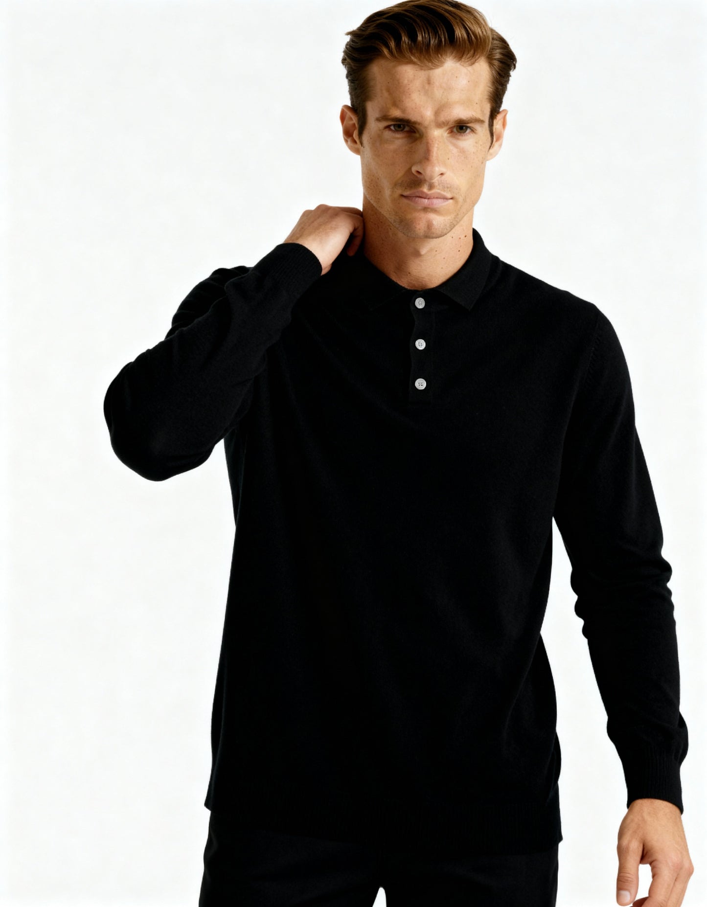 Old Money Polo De Pura Cashmere Hombre