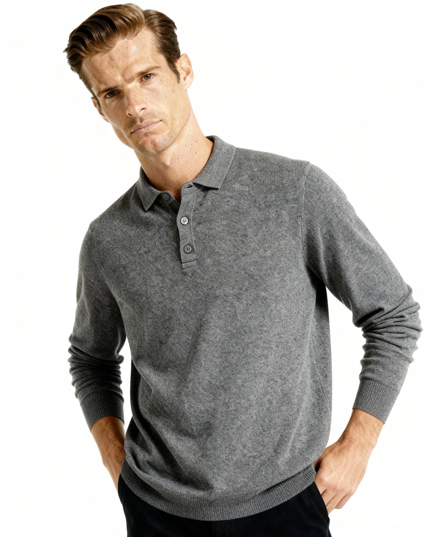 Old Money Polo De Pura Cashmere Hombre