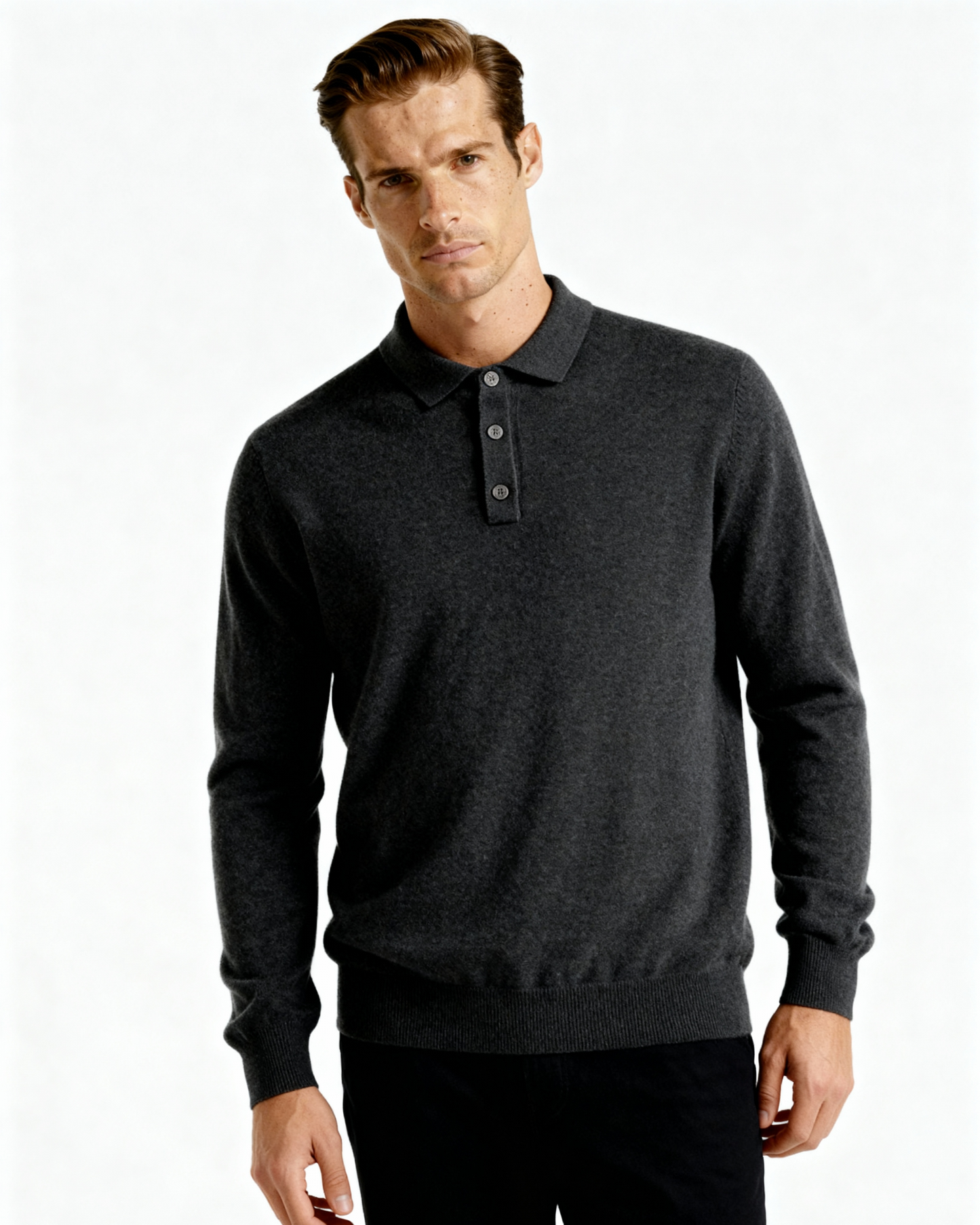 Old Money Polo De Pura Cashmere Hombre