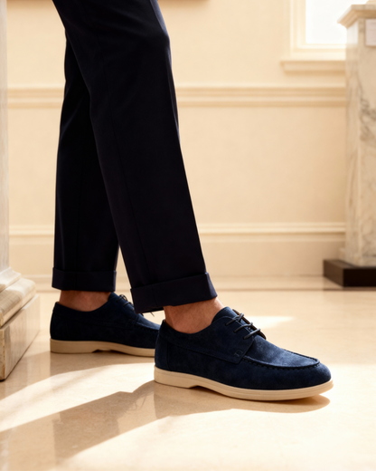 Old Money Zapatos De Ante Con Cordones Hombre