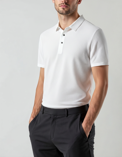 Old Money Polo De Seda Antiarrugas Hombre