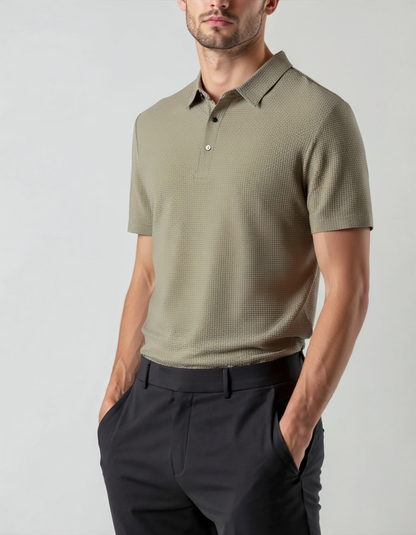 Old Money Polo De Seda Antiarrugas Hombre