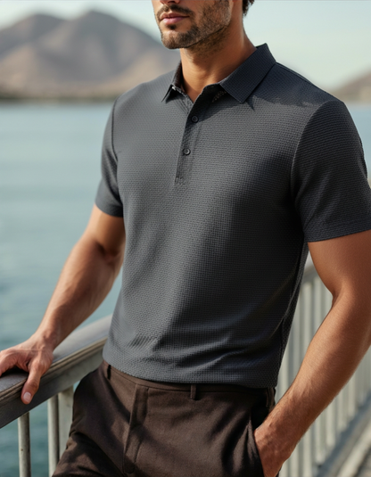 Old Money Polo De Seda Antiarrugas Hombre