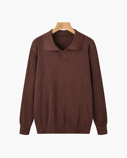 PARIJAN Polo de Cuello V Manga Larga