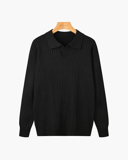 PARIJAN Polo de Cuello V Manga Larga
