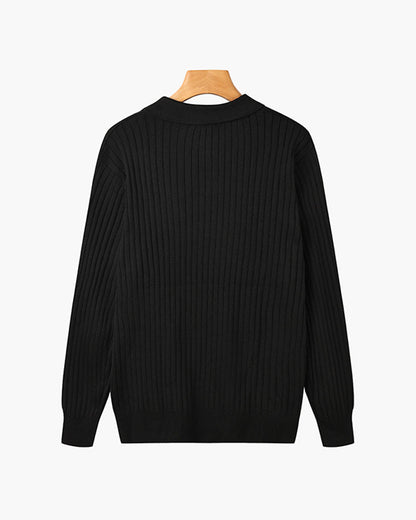 PARIJAN Polo de Cuello V Manga Larga