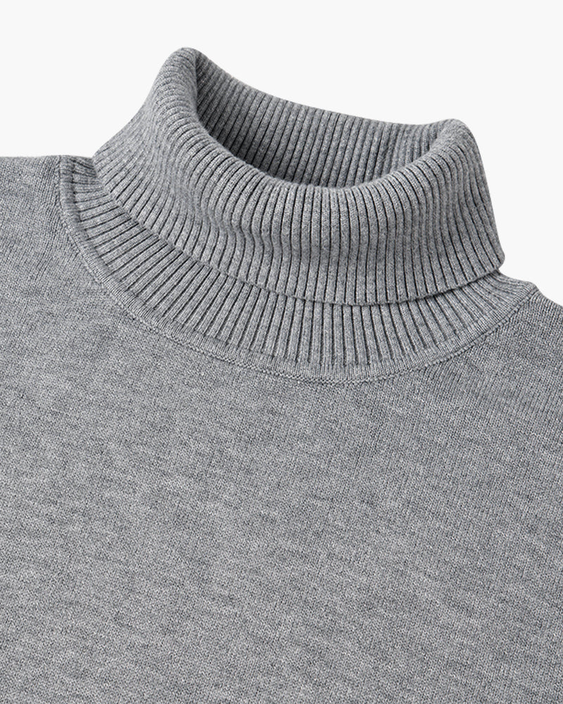 PARIJAN Suéter de Cuello Alto de Lana Merino
