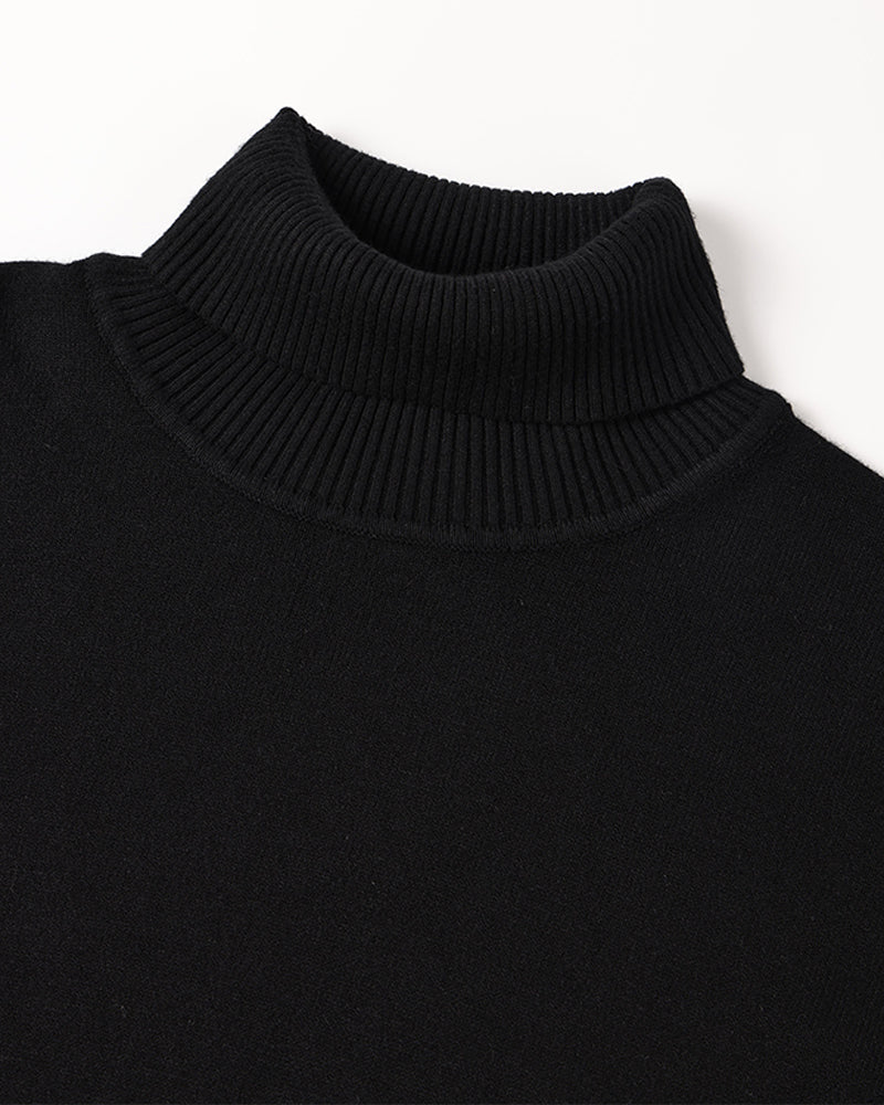 PARIJAN Suéter de Cuello Alto de Lana Merino