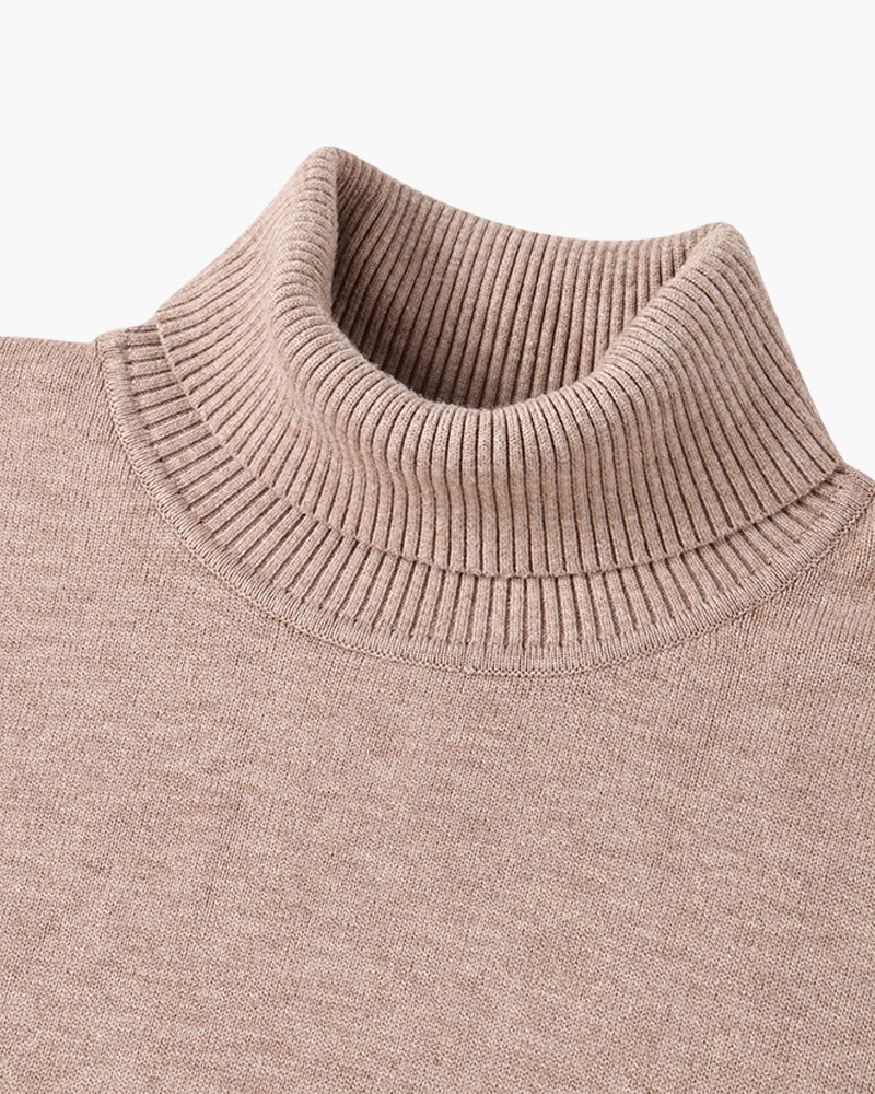 PARIJAN Suéter de Cuello Alto de Lana Merino