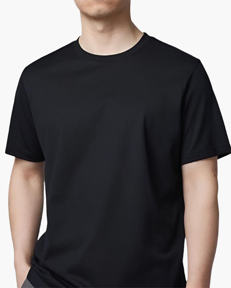 Old Money Camiseta Lisa Refinada Hombre