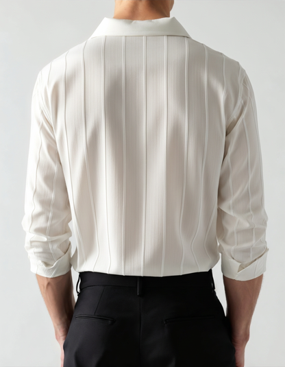 Old Money Camisa Acanalada ST Tropez Hombre