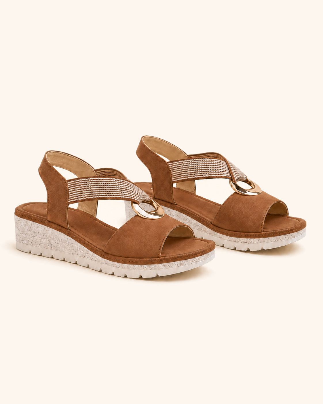 Alma Boutique Amelia Sandalias Cómodas Aro Dorado
