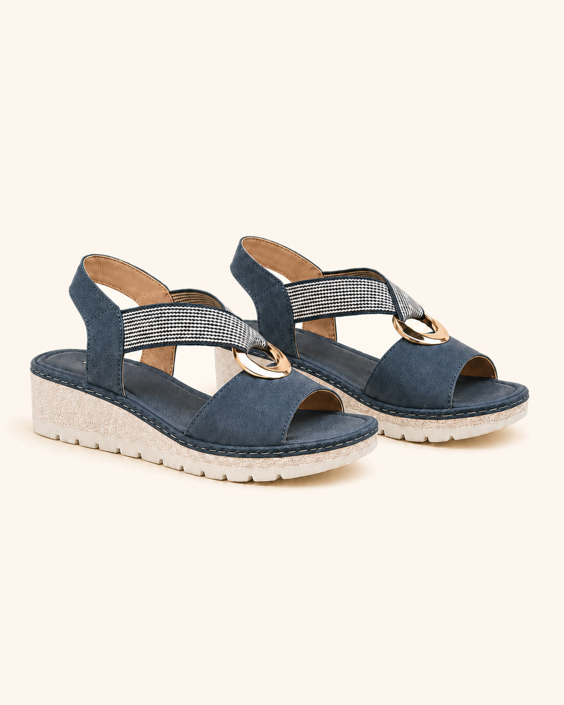 Alma Boutique Amelia Sandalias Cómodas Aro Dorado