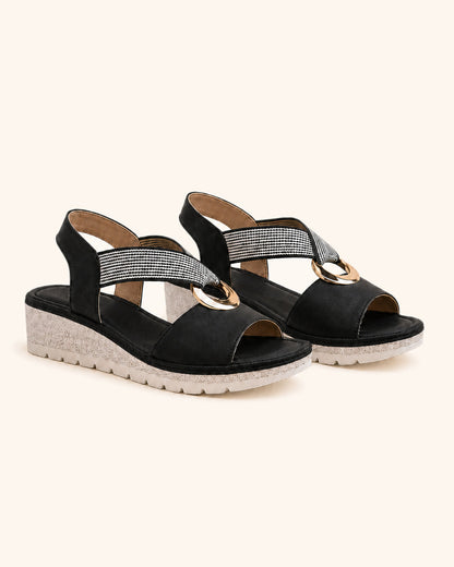Alma Boutique Amelia Sandalias Cómodas Aro Dorado