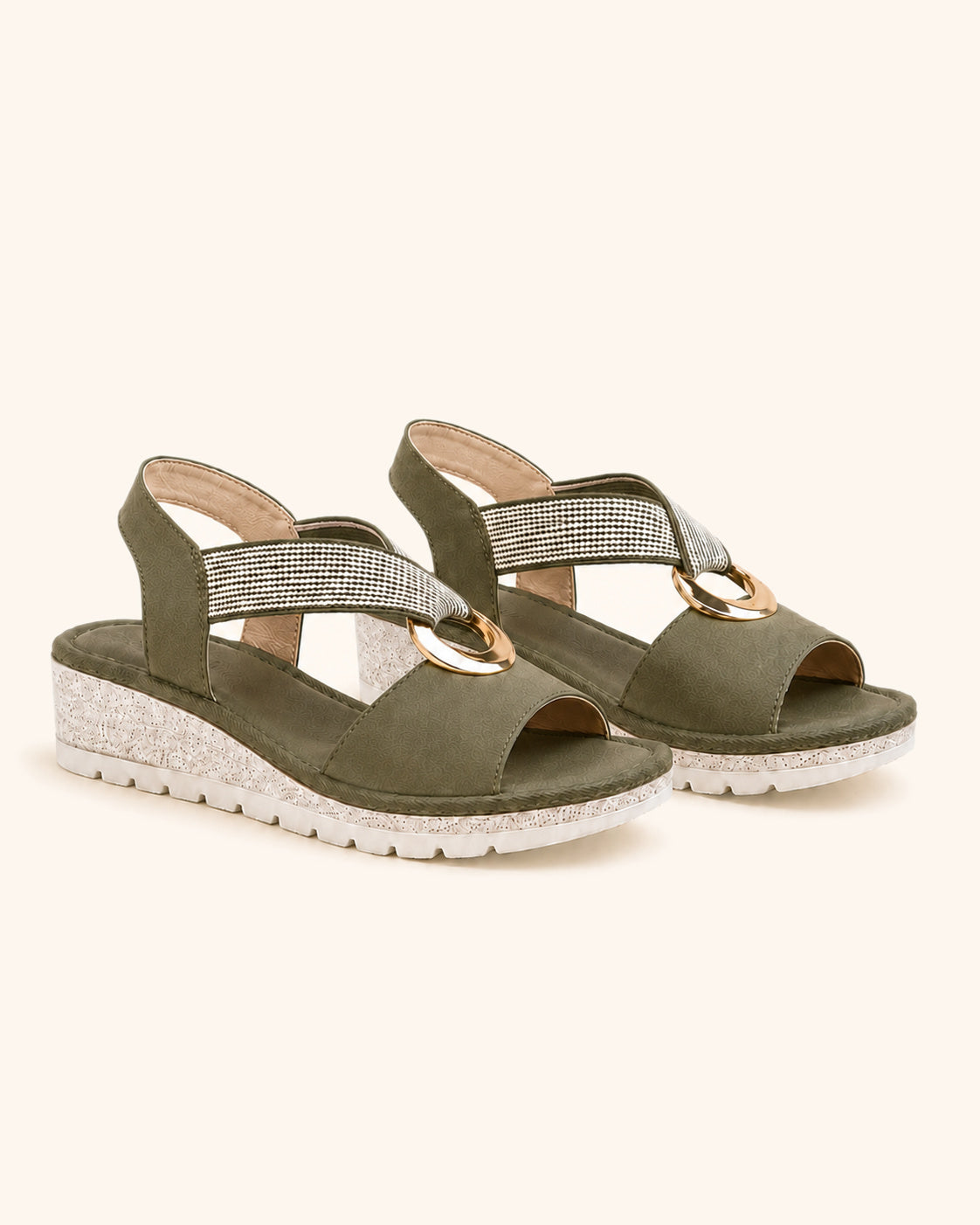 Alma Boutique Amelia Sandalias Cómodas Aro Dorado