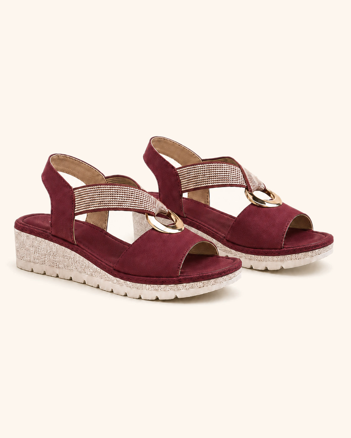 Alma Boutique Amelia Sandalias Cómodas Aro Dorado