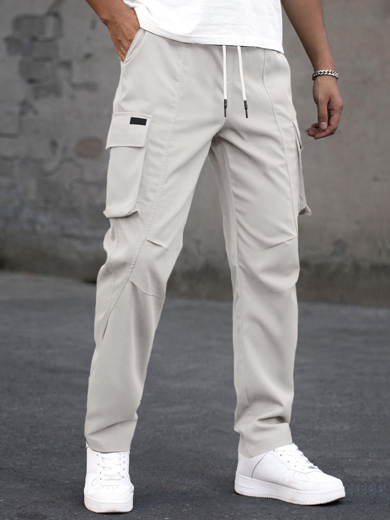 Minimal Vintage Pantalones Cargo Rectos