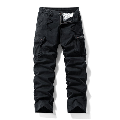 Minimal Vintage Pantalones Cargo Algodón Holgados