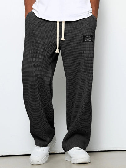 Minimal Vintage Pantalones Rectos Caída Fluida